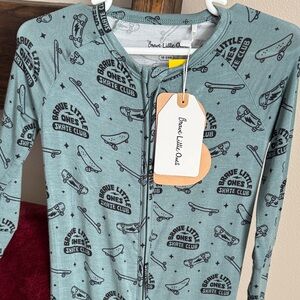 Brave Little Ones Zip Romper -  Skate Club Design